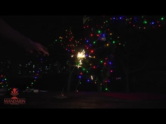 12 Inch Neon Whistling Fireworks Sparkler Colorful Cake Fountain Sparkler With Gold Effects (Thiếu lửa huỳnh quang 12 inch)