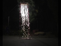 Bạc / vàng màu sắc lễ cưới đài phun nước pháo hoa 0.029 CBM