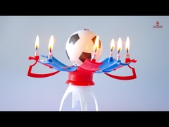 Các nến sinh nhật bóng đá âm nhạc tùy chỉnh