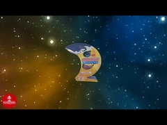 Đài phun nước hình mặt trăng Pháo hoa có thể tùy chỉnh Thiết kế mới vui nhộn Đài phun nước pháo hoa