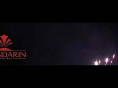 100 Shots CE Quảng trường bánh tiêu dùng pháo hoa với hiệu ứng thời gian mưa