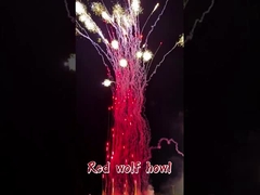 Pyrotechnics Effects Red Wolf Howl Cake Báo pháo hoa Nhà máy Trung Quốc 1.4g Báo pháo hoa Cake cho đám cưới