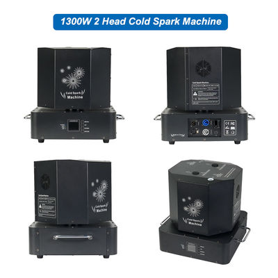 Liuyang 1300W 360 Rotation Dual Double Head Cold Sparkler Spinning Cold Spark Machine Spin Fireworks Stage Machine