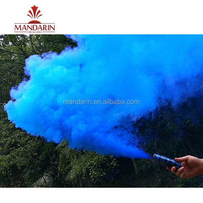 Mandarin Wire Pull Daytime Fireworks , Orange Red White Hand Flare Signal