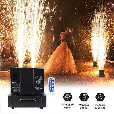 Liuyang 1300W 360 Rotation Dual Double Head Cold Sparkler Spinning Cold Spark Machine Spin Fireworks Stage Machine Máy quay lửa lạnh