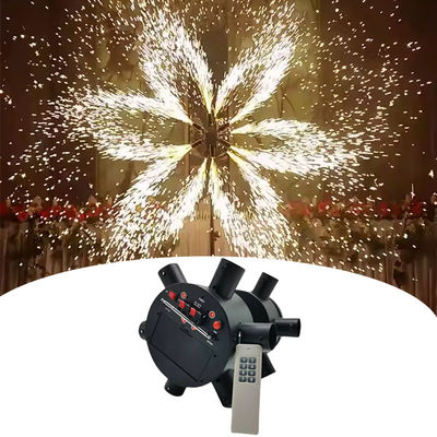 Kiểm soát từ xa Thợ phun nước lạnh 2 bánh xe điện Máy xay gió màn hình pháo hoa Đài đốt Máy quay máy pháo hoa Thiết bị bắn