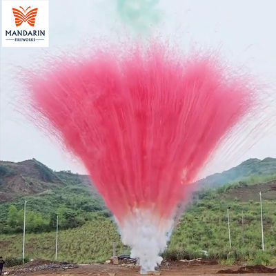 Bánh pháo hoa 100 phát từ nhà máy, loại bắn liên tục, dùng ban ngày, không có tàn dư, không có ống bên trong, pháo hoa màu khói rực rỡ