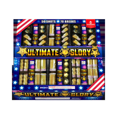Canister Salute Shells Pháo hoa 0,074 CBM Pháo hoa Quả cầu tùy chỉnh